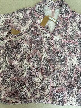 SKIMS Sleep Bloom Mini Multi Animal Print Short Sleeve Set